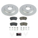 PowerStop Genuine Geomet Coated Rotor and Low-Dust Ceramic Brake Pad Kit