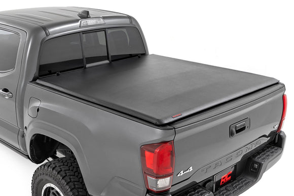 Rough Coutnry Soft Roll Up Bed Cover 5' Bed for Toyota Tacoma 2WD 4WD 2016-2023