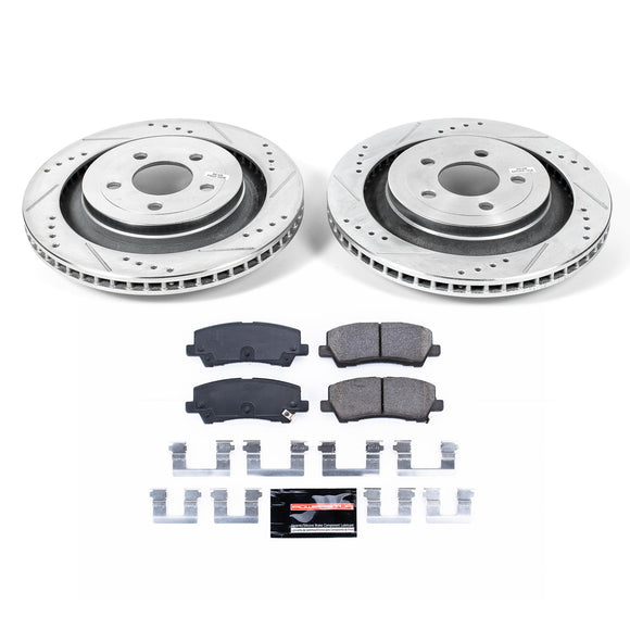 PowerStop Z23 Daily Driver Carbon-Fiber Ceramic Brake Pad and Drilled & Slotted