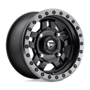 15X7 Fuel UTV D557 Anza Matte Black Gun Metal Ring 4X137 ET13 Wheel Rim