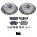 PowerStop Semi-Coated Rotor and Low-Dust Ceramic Brake Pad Kit