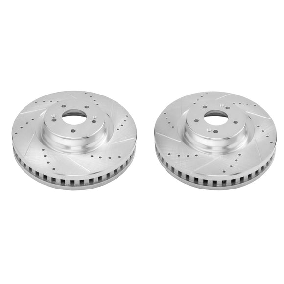 PowerStop Evolution Performance Drilled, Slotted & Plated Brake Rotor Pair
