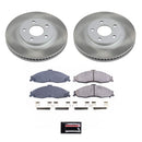 PowerStop Semi-Coated Rotor and Low-Dust Ceramic Brake Pad Kit