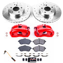 PowerStop Z23 Daily Driver Carbon-Fiber Ceramic Pads Drilled & Slotted Rotor & C