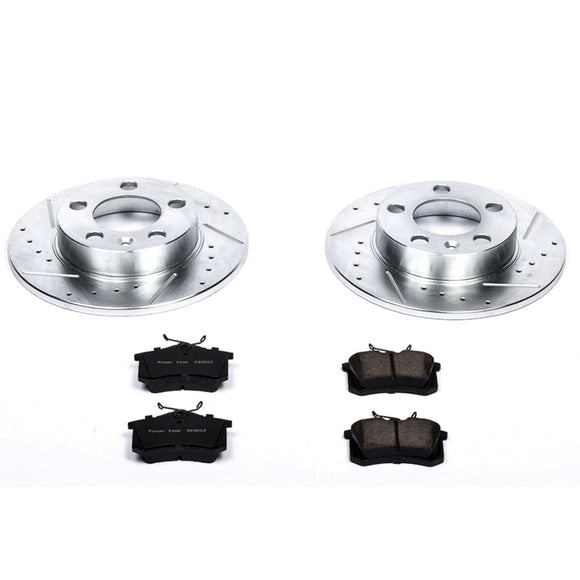 PowerStop Z23 Daily Driver Carbon-Fiber Ceramic Brake Pad and Drilled & Slotted