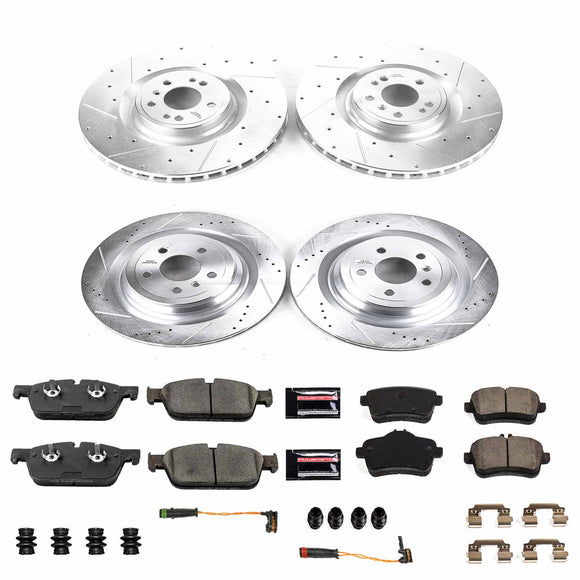 PowerStop Z23 Daily Driver Carbon-Fiber Ceramic Brake Pad and Drilled & Slotted