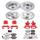 PowerStop Z26 Street Performance Ceramic Brake Pad, Drilled Slotted Rotor, and C