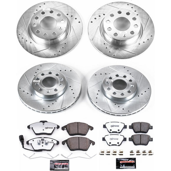 PowerStop Z26 Street Performance Ceramic Brake Pad and Drilled & Slotted Rotor K