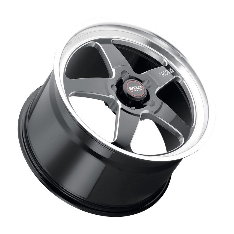 22x8.5 WELD Performance Ventura Gloss Black Milled 5x127 5x5 ET6 Wheel Rim - 0