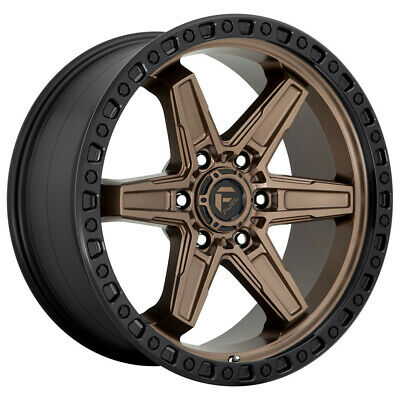 17X9 Fuel D699 KICKER Matte Bronze Black Bead Ring 6X139.7 ET-12 wheel/rim