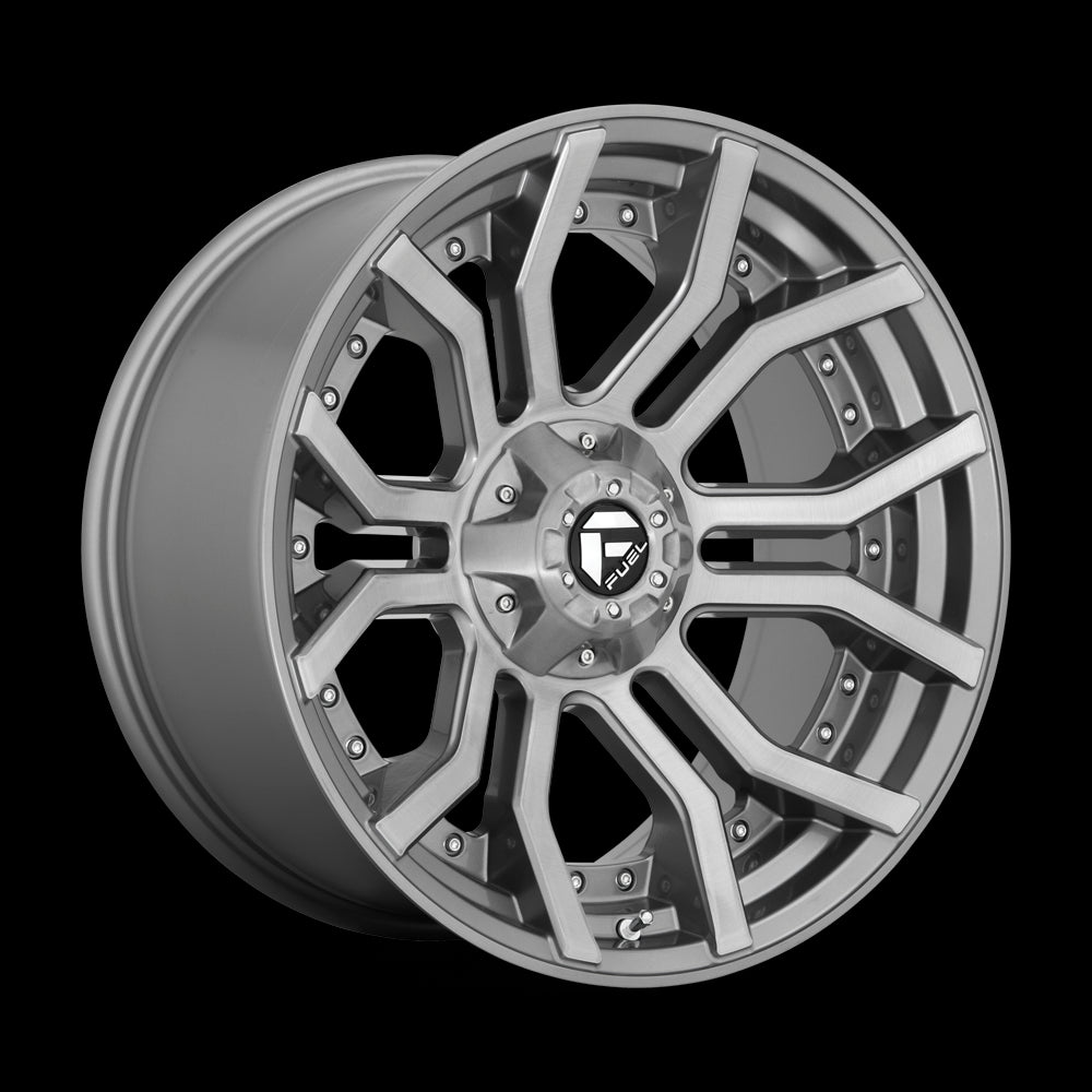 20X9 Fuel D713 RAGE PLATINUM BRSH-GNMTL-TTC 5X127/5X139.7 ET1 wheel/rim - 0