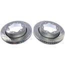 PowerStop Evolution Drilled Slotted Rotors Pair Rear For Ford Transit-350 HD
