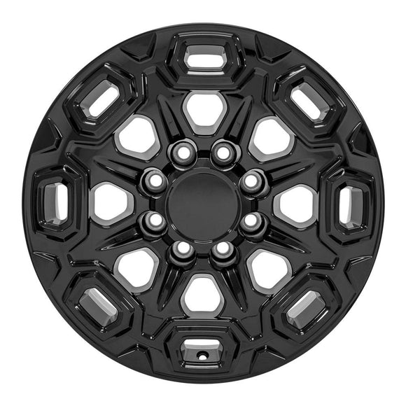 20" Replica Wheel CV64B Fits Chevrolet Silverado 2500/3500 20x8.5 Black Wheel
