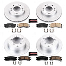 PowerStop Genuine Geomet Coated Rotor and Low-Dust Ceramic Brake Pad Kit