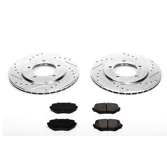 PowerStop Z23 Daily Driver Carbon-Fiber Ceramic Brake Pad and Drilled & Slotted