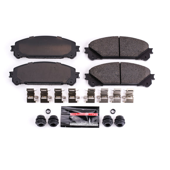 PowerStop Z23 Evolution Sport Carbon-Fiber Brake Pads With Hardware