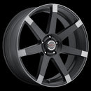 22x9.5 Vision 9042 Sultan Matte Black with Anthracite Spoke Ends 5x115 ET15 CB74-1
