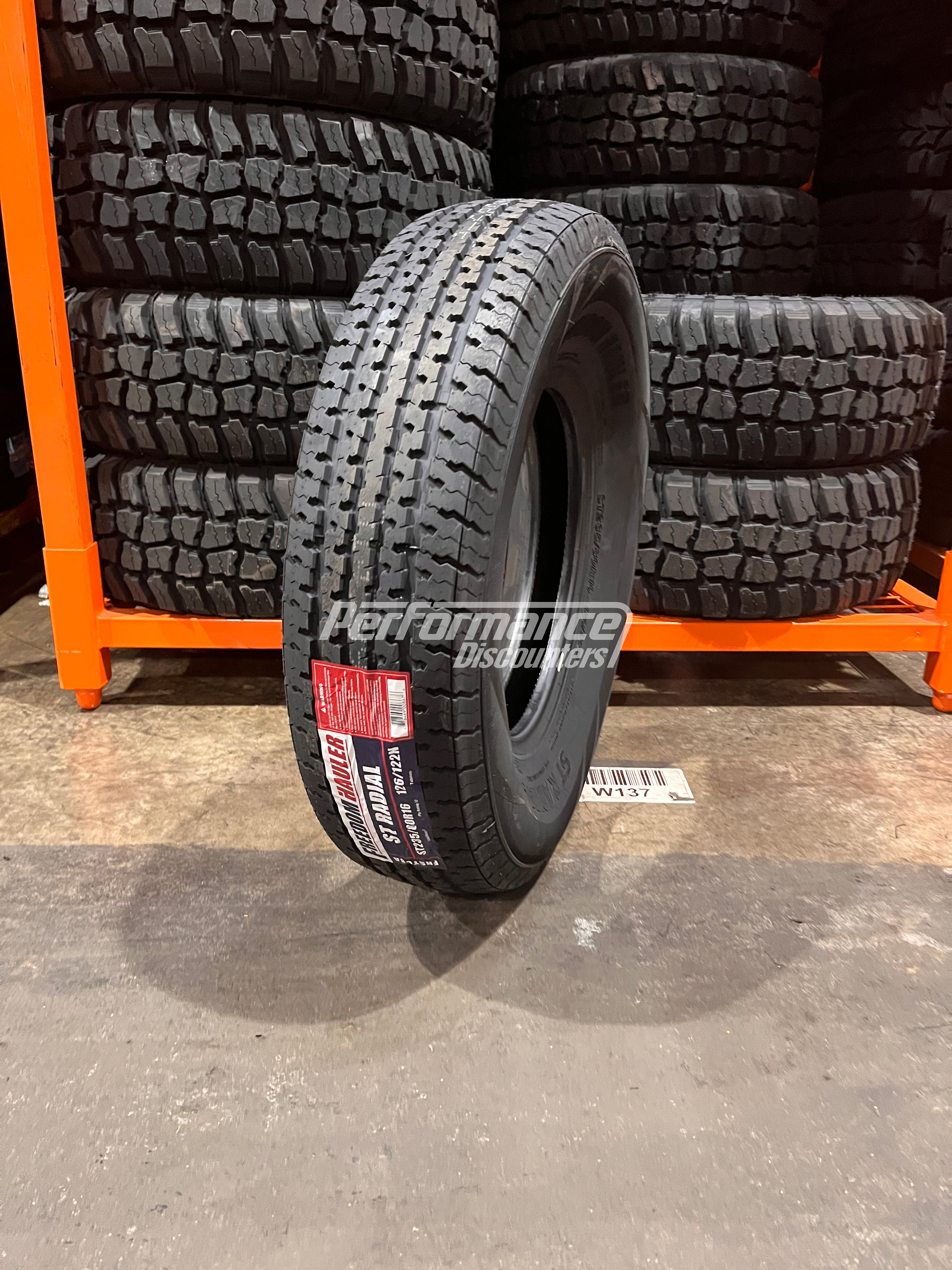 Freedom Hauler ST Radial Trailer Tire(s) 235/80R16 LRF 126L 235/80-16 2358016