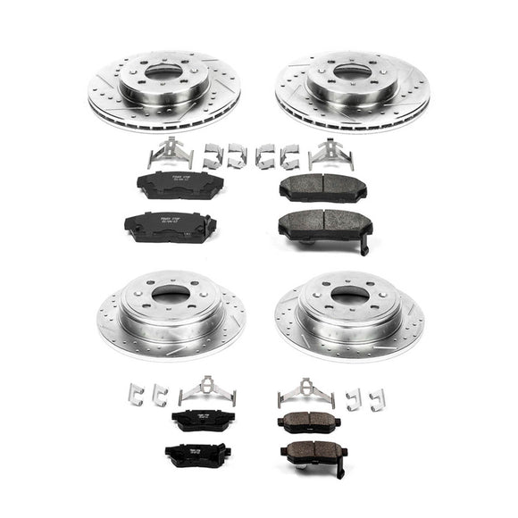 PowerStop Z23 Daily Driver Carbon-Fiber Ceramic Brake Pad and Drilled & Slotted