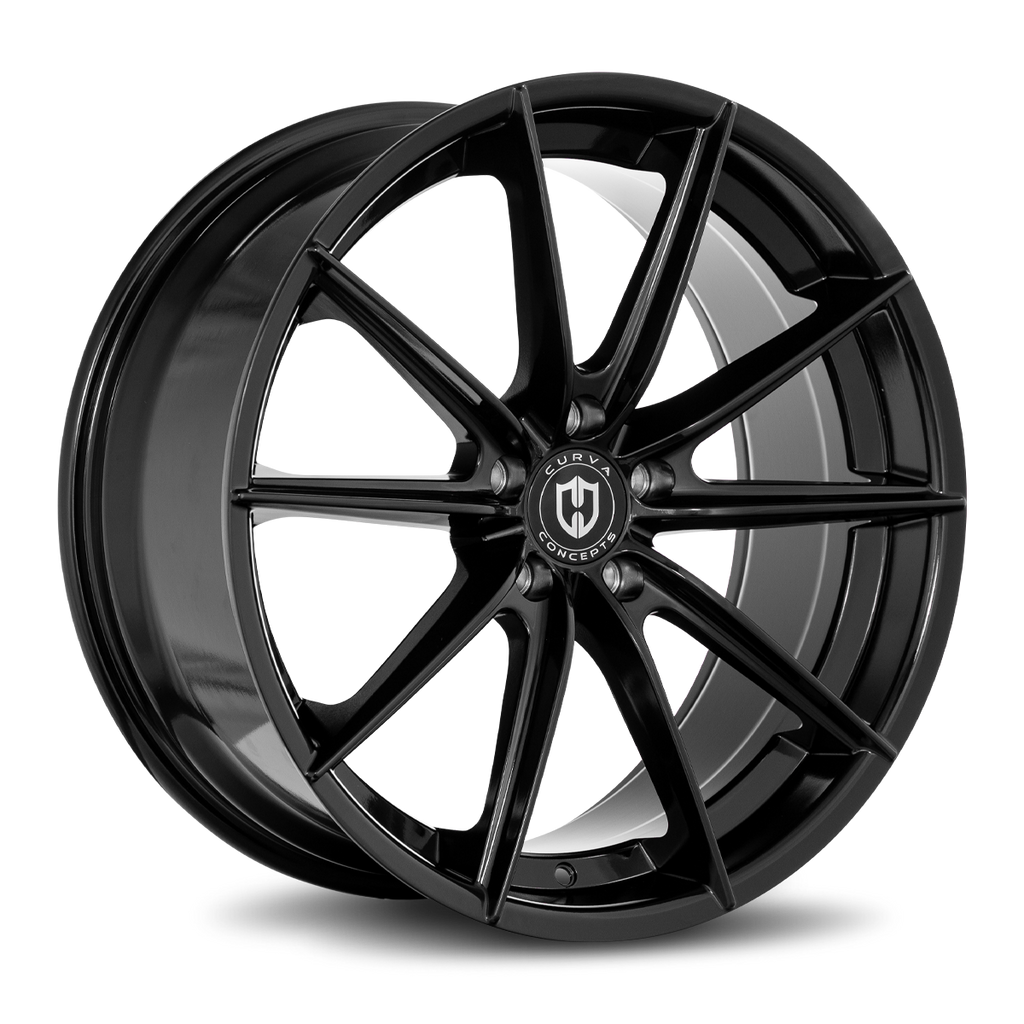 22x9 Curva CFF46 Gloss Black 5x120 ET28 wheel/rim – Performance Discounters