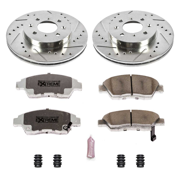 PowerStop Z26 Street Performance Ceramic Brake Pad and Drilled & Slotted Rotor K