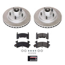 PowerStop Semi-Coated Rotor and Low-Dust Ceramic Brake Pad Kit