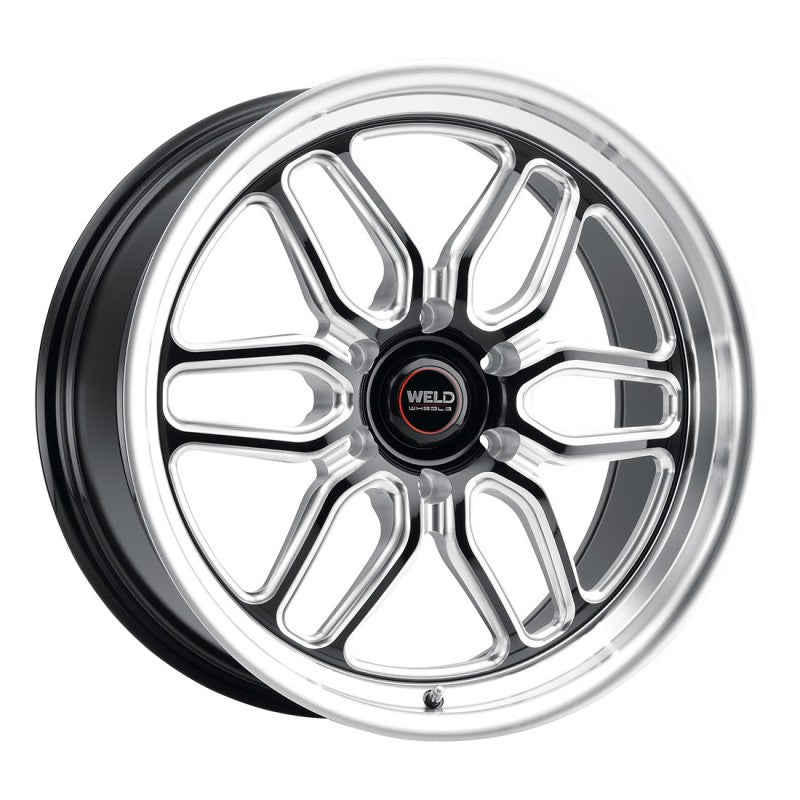 20x7 WELD Performance Laguna 6 Drag Black Mill 6x139.7 6x5.5 ET13 Wheel