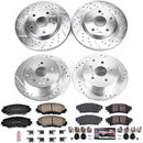 PowerStop Z23 Daily Driver Carbon-Fiber Ceramic Brake Pad and Drilled & Slotted