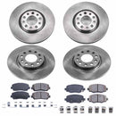 PowerStop OE Stock Replacement Low-Dust Ceramic Brake Pad and Rotor Kit