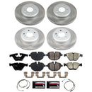 PowerStop Semi-Coated Rotor and Low-Dust Ceramic Brake Pad Kit