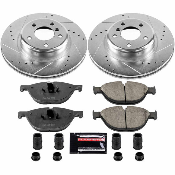 PowerStop Z23 Daily Driver Carbon-Fiber Ceramic Brake Pad and Drilled & Slotted