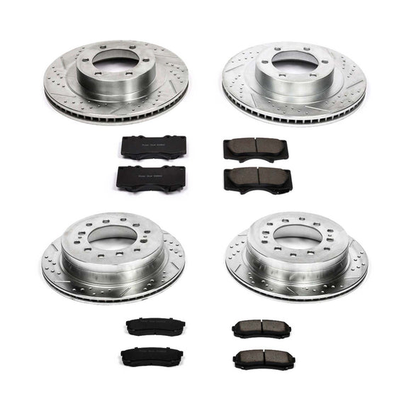 PowerStop Z23 Daily Driver Carbon-Fiber Ceramic Brake Pad and Drilled & Slotted