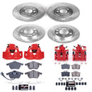 PowerStop Z23 Daily Driver Carbon-Fiber Ceramic Pads Drilled & Slotted Rotor & C
