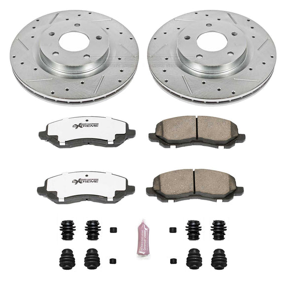 PowerStop Z26 Street Performance Ceramic Brake Pad and Drilled & Slotted Rotor K
