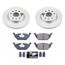 PowerStop Genuine Geomet Coated Rotor and Carbon-Fiber Ceramic Brake Pad Kit