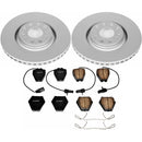 PowerStop Genuine Geomet Coated Rotor and Carbon-Fiber Ceramic Brake Pad Kit