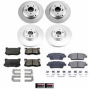 PowerStop Genuine Geomet Coated Rotor and Low-Dust Ceramic Brake Pad Kit