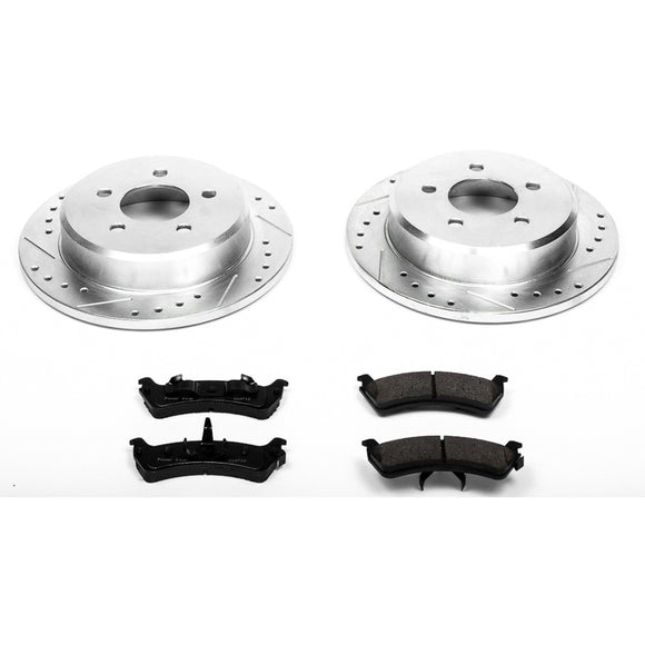 PowerStop Z23 Daily Driver Carbon-Fiber Ceramic Brake Pad and Drilled & Slotted
