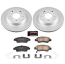 PowerStop Genuine Geomet Coated Rotor and Low-Dust Ceramic Brake Pad Kit
