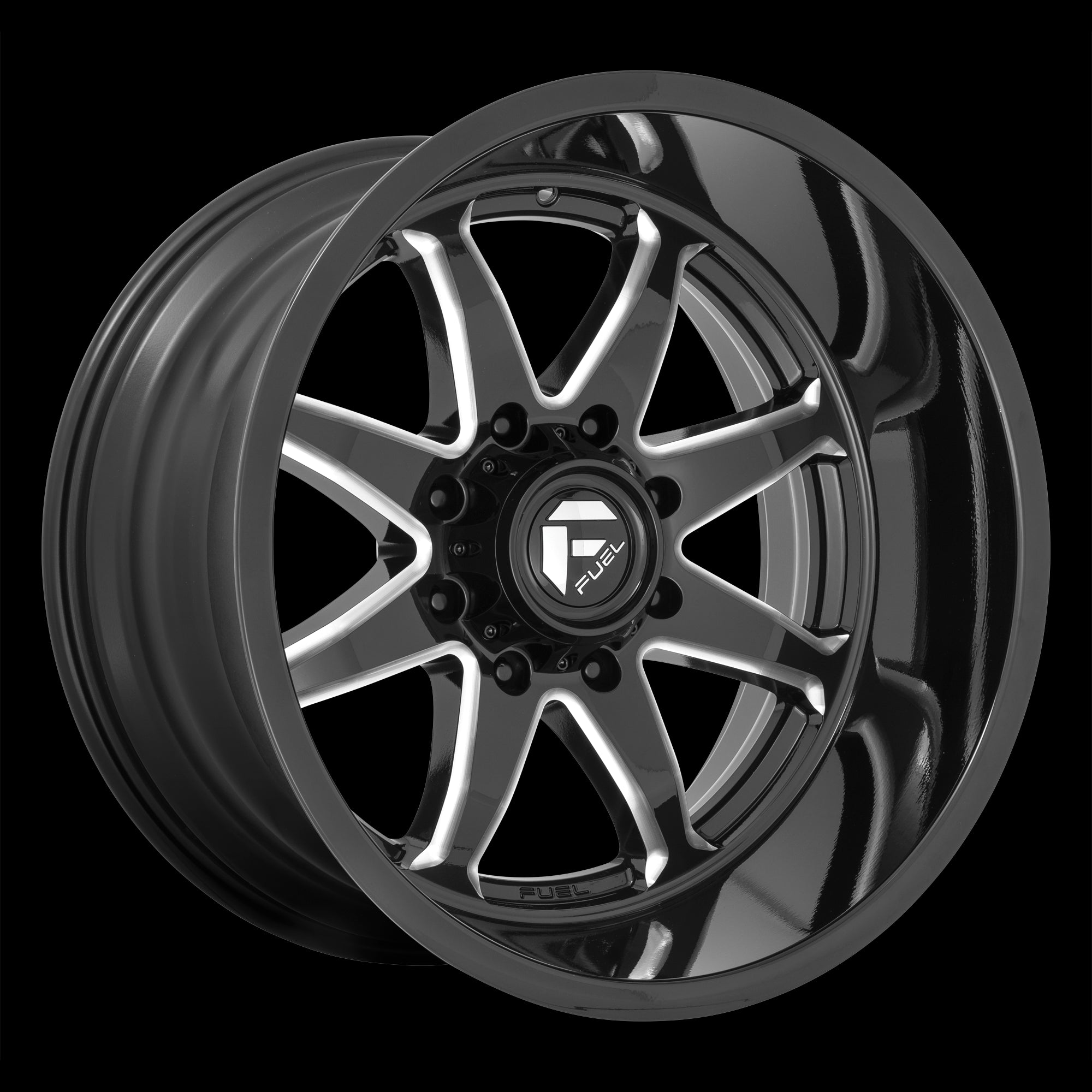 20X10 Fuel D749 HAMMER Gloss Black Milled 5X150 ET-18 wheel/rim