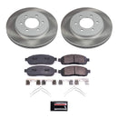 PowerStop Semi-Coated Rotor and Low-Dust Ceramic Brake Pad Kit