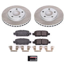 PowerStop Semi-Coated Rotor and Low-Dust Ceramic Brake Pad Kit