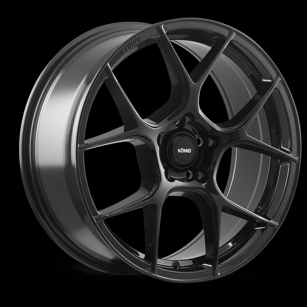 20x8.5 Konig Diverge Gloss Black 5x114.3 5x4.5 ET43 Wheel Rim