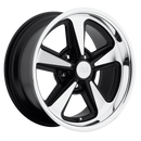 18X8 US Mag 1PC U109 Bandit Black 5X120.65 5X4.75 ET1 Wheel Rim
