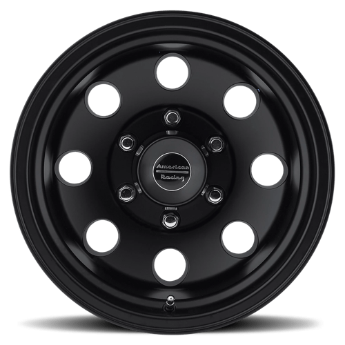 16x8 American Racing AR172 Baja Satin Black 8x165.1 ET-6 CB130.81 Wheel Rim