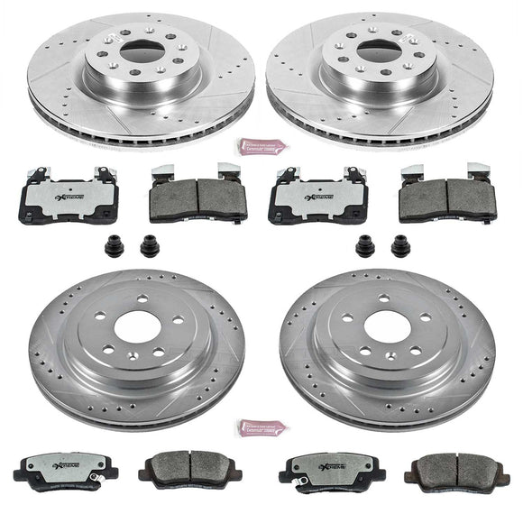 PowerStop Z26 Street Performance Ceramic Brake Pad and Drilled & Slotted Rotor K