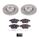PowerStop Semi-Coated Rotor and Low-Dust Ceramic Brake Pad Kit