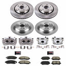 PowerStop OE Stock Replacement Low-Dust Ceramic Brake Pad, Rotor and Caliper Kit