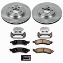 PowerStop OE Stock Replacement Low-Dust Ceramic Brake Pad, Rotor and Caliper Kit