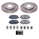 PowerStop Semi-Coated Rotor and Low-Dust Ceramic Brake Pad Kit